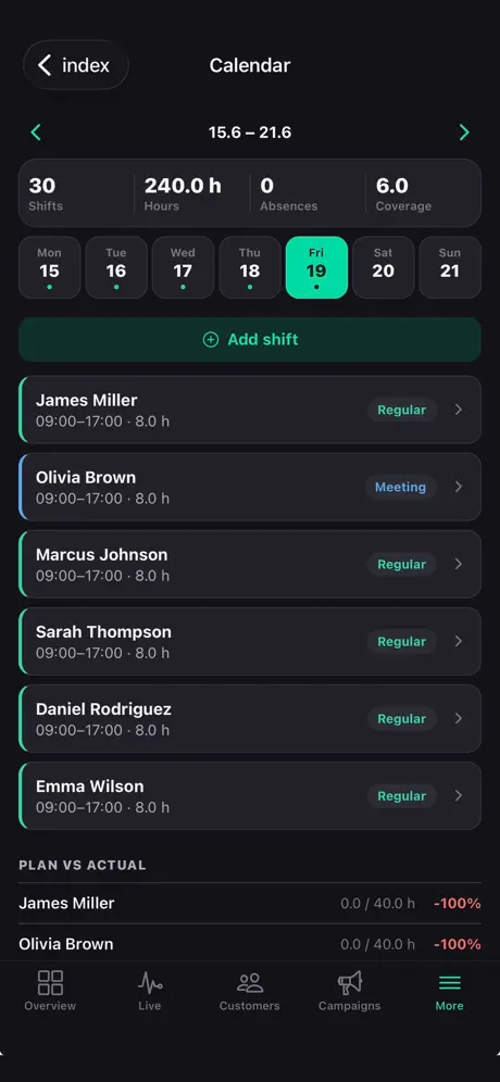 Dialworks‑App screenshot 5