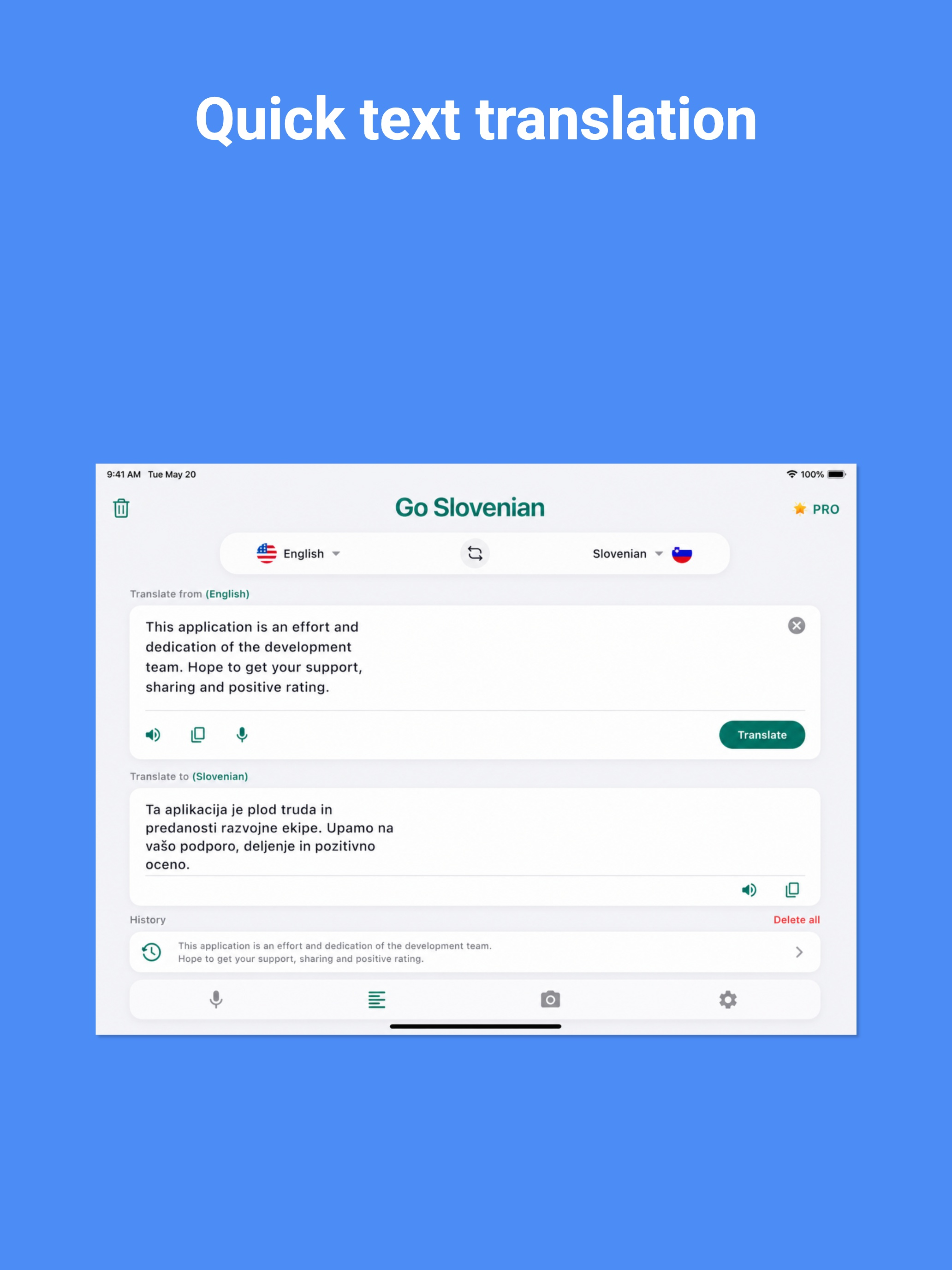 Slovenian Translator: Voice +