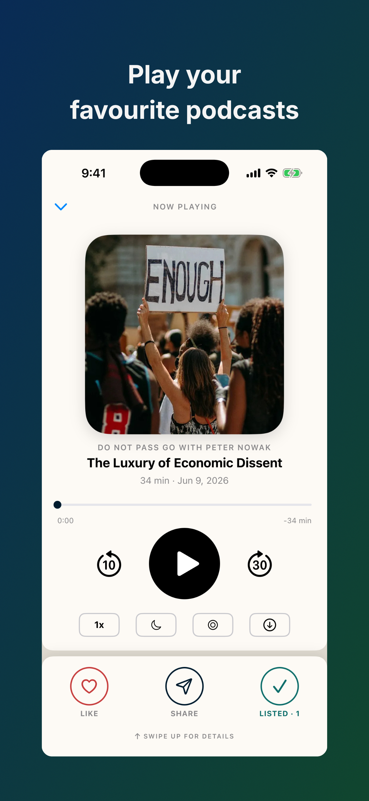 LISTND - Podcast Player screenshot 4