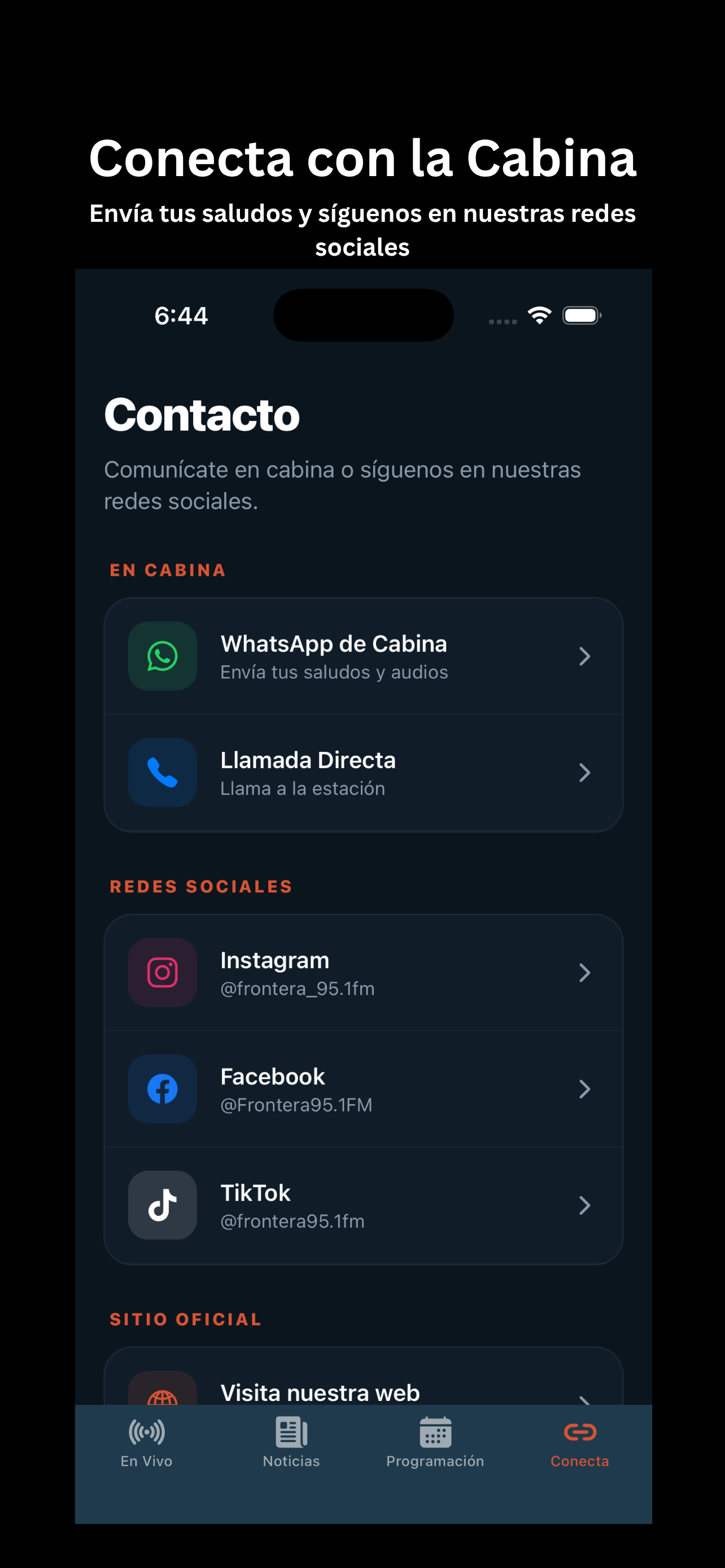 Frontera FM screenshot 4