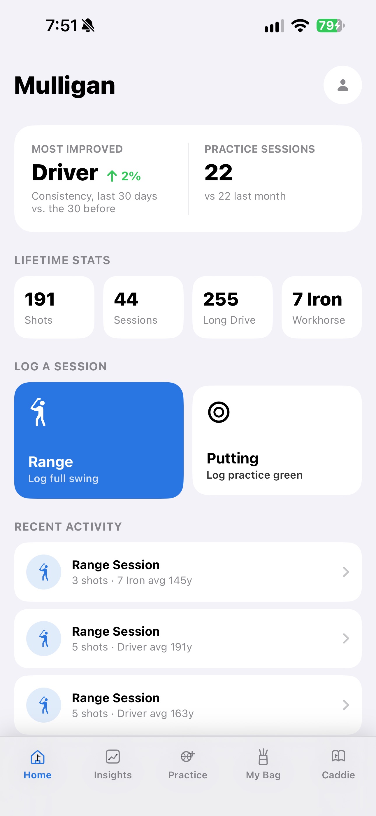 Screenshot 1 of Breakfast Ball: Golf Tracker