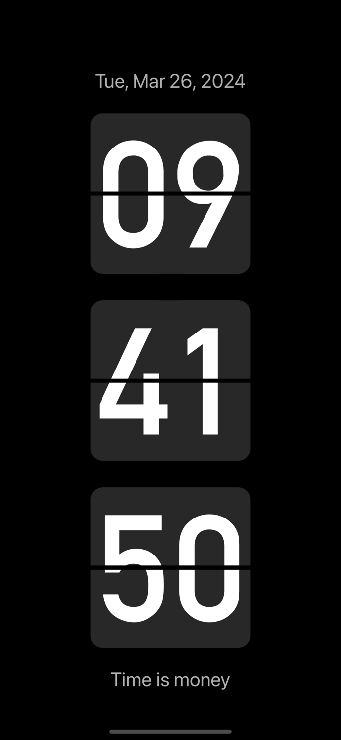 桌面懸浮時鐘 - 搶購秒殺  翻頁時鐘