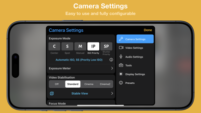 Cinema P3 Pro Camera Screenshot