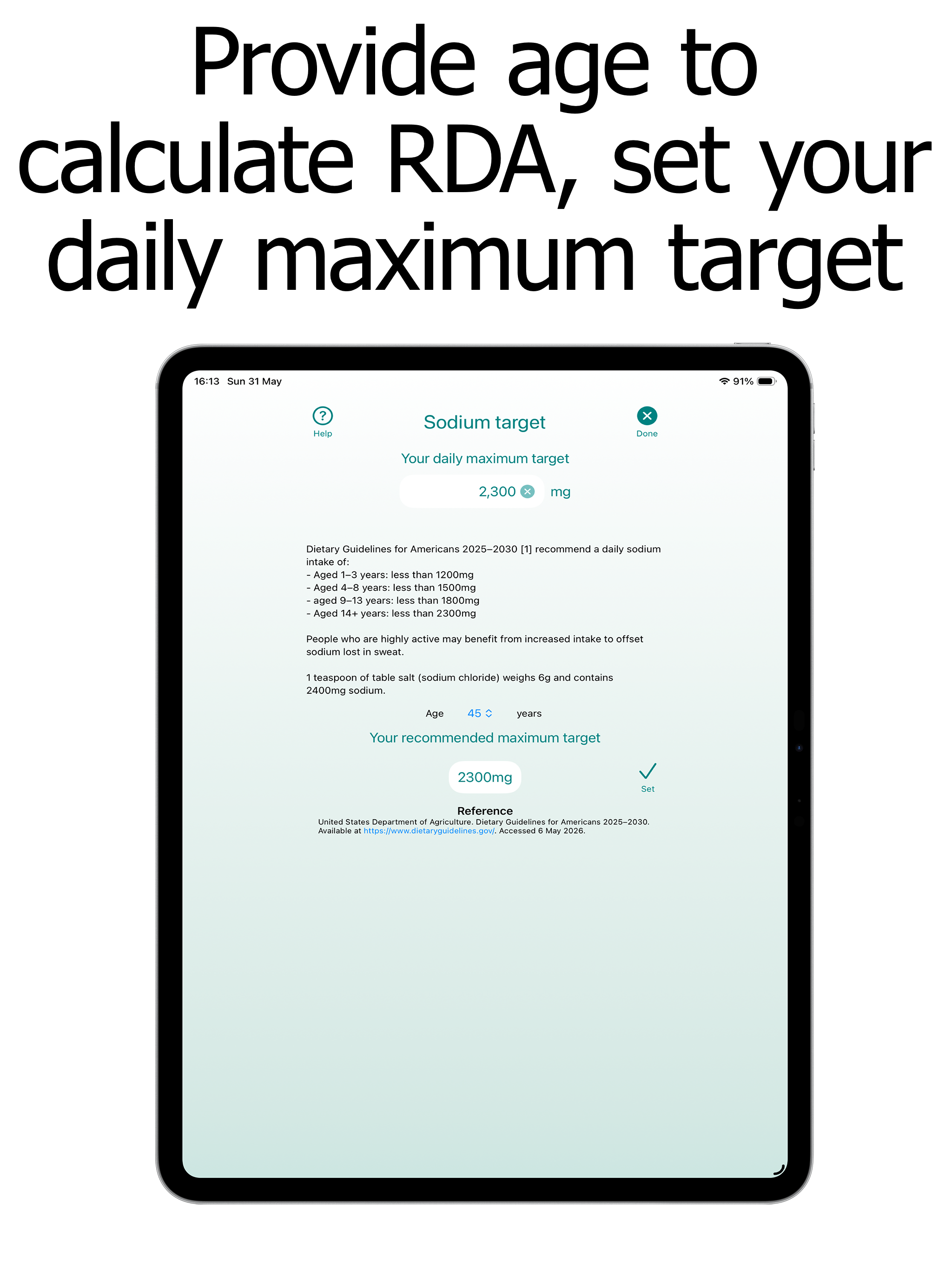 Sodium Counter and Tracker screenshot 12