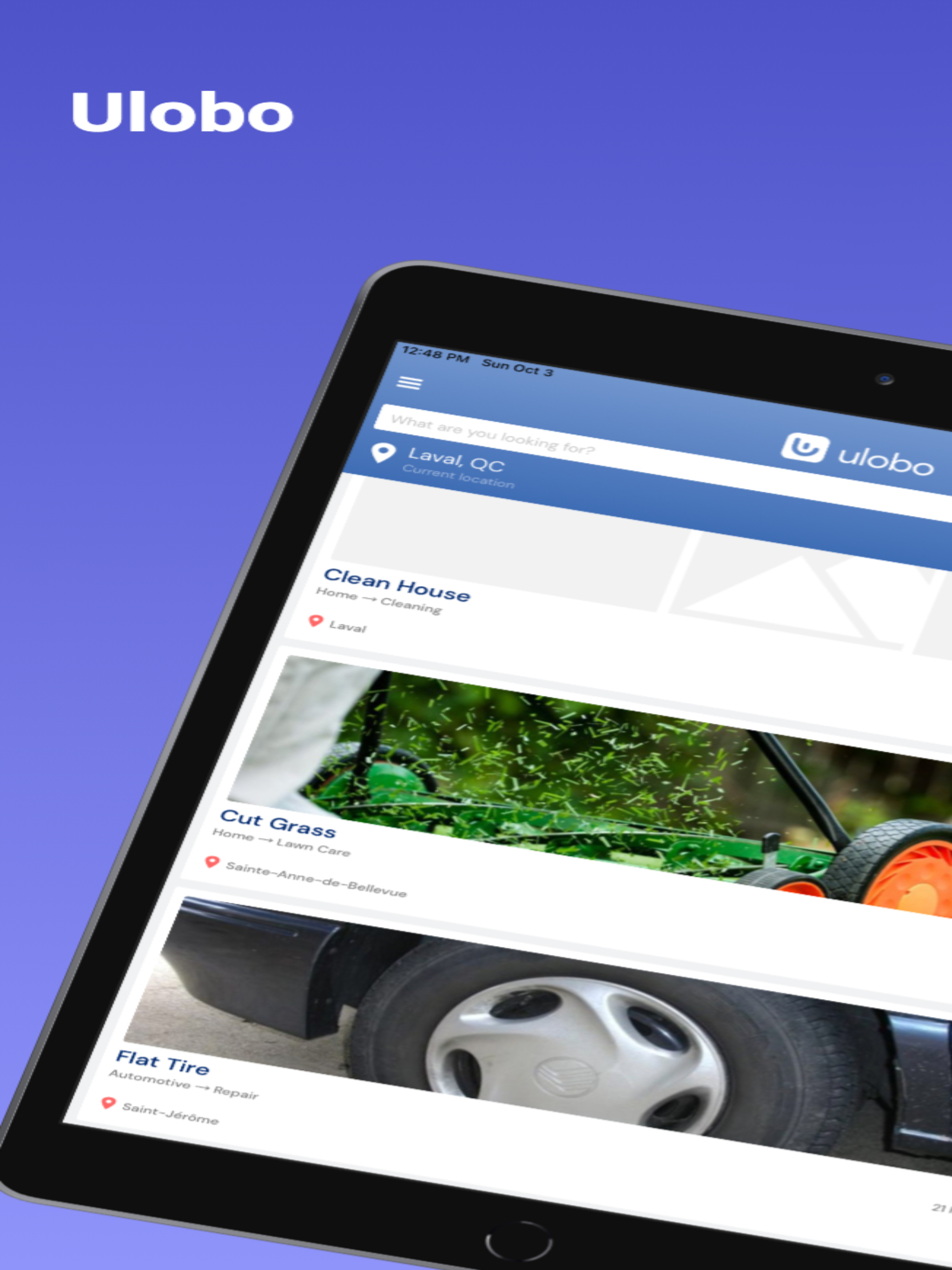 Ulobo – Service Bidding App