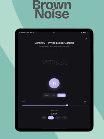 Serenity - White Noise Garden iPad screenshot