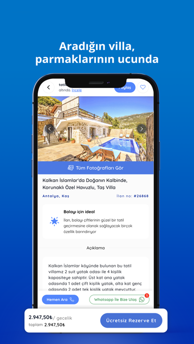 TatildeKirala - Villa Kiralama Screenshot