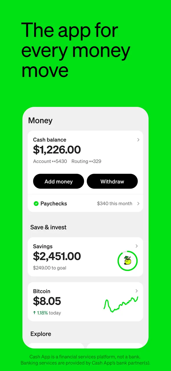 #1. Cash App (iOS) Av: Block, Inc.