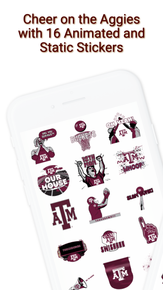 #2. Aggies Sticker Pack 2024 (iOS) 由: 2ThumbZ Entertainment