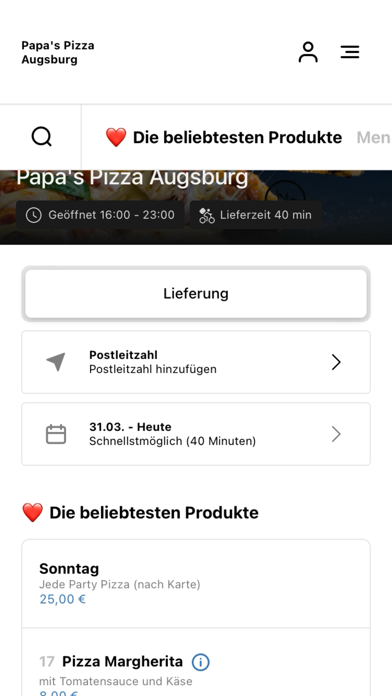 Screenshot #3 pour Papa's Pizza Augsburg