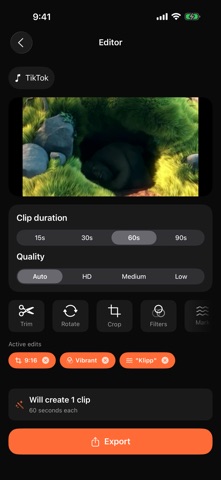 Klipp video for whatsapp Screenshot 8 of 8