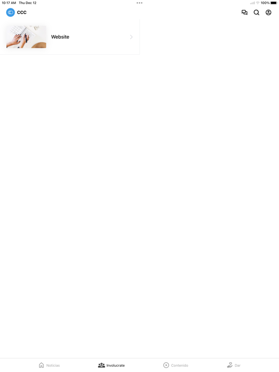 Comunidad Cristiana Colorado iPad screenshot 2 - Education app