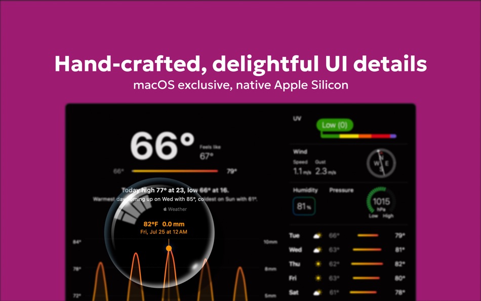#2. Big Weather (macOS) By: Urtti Apps Oy