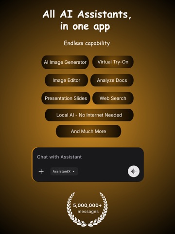 AssistantX: AI Chat & Toolkit iPad screenshot