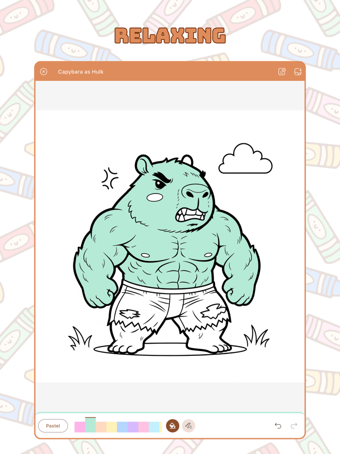 Capybara Coloring  Drawing