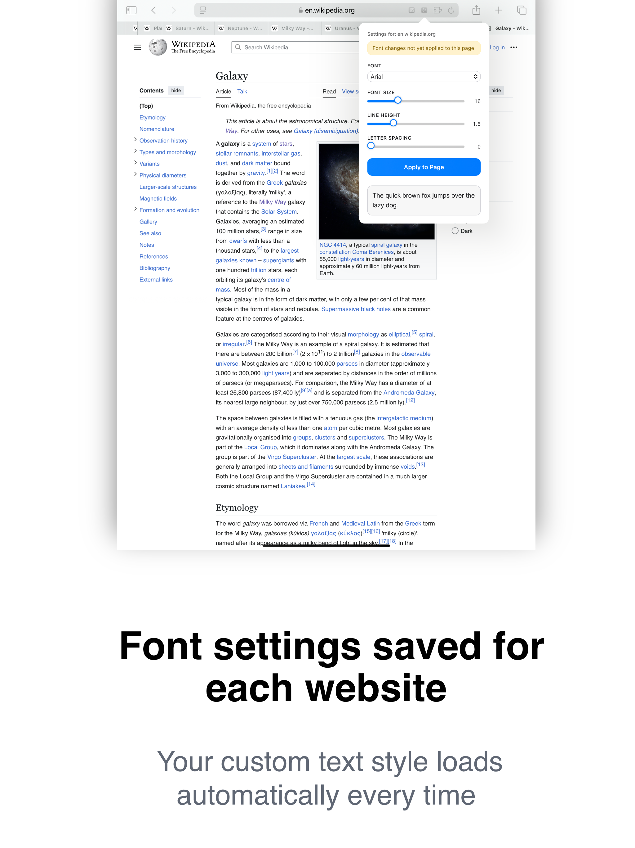 Font Changer for Safari screenshot 6