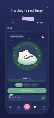 Bosong: Rest & Mood Diary screenshot 1
