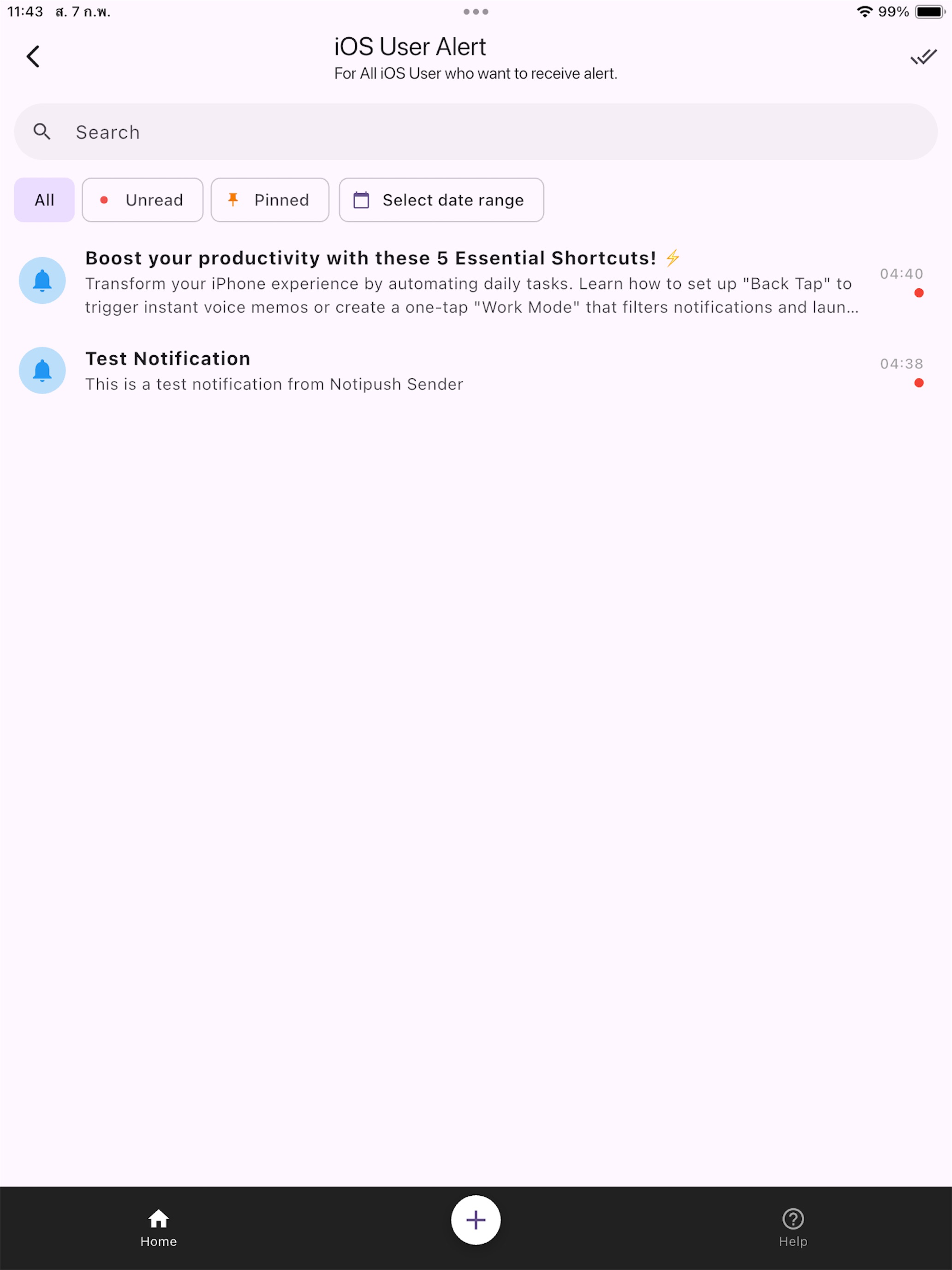 Notipush Receiver