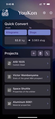 YouKon Engineer Unit Converter screenshot