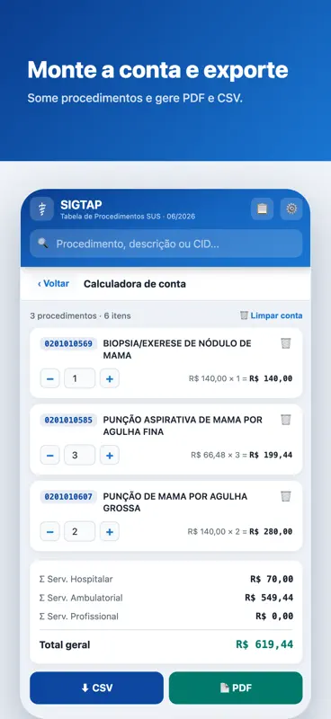 SIGTAP - Procedimentos SUS screenshot 8 of 10