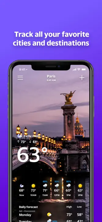 Yahoo Weather: Screenshot 6 von 7