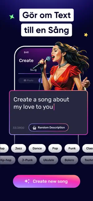 AIR-låt: AI-musikgenerator iPhone screenshot 2