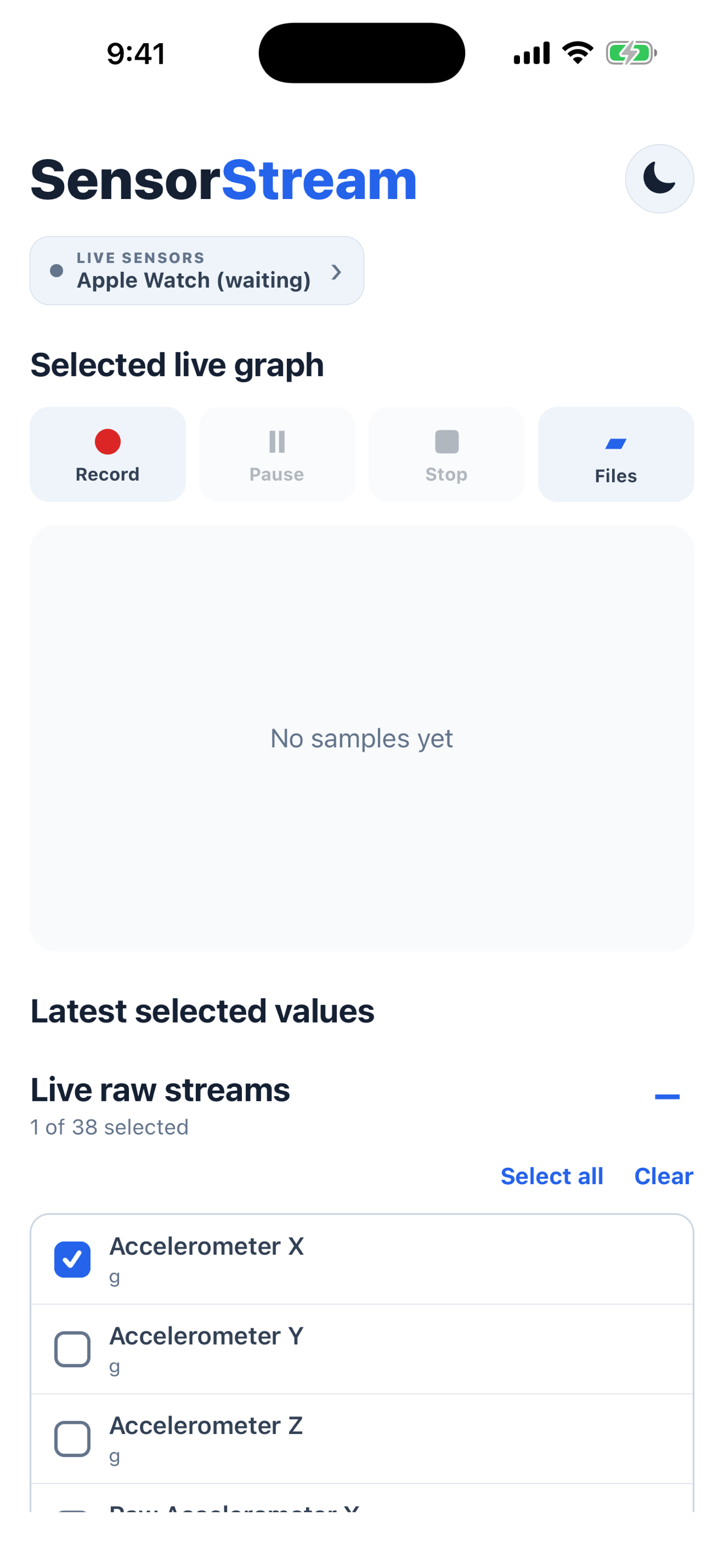 Sensor-Stream screenshot 5