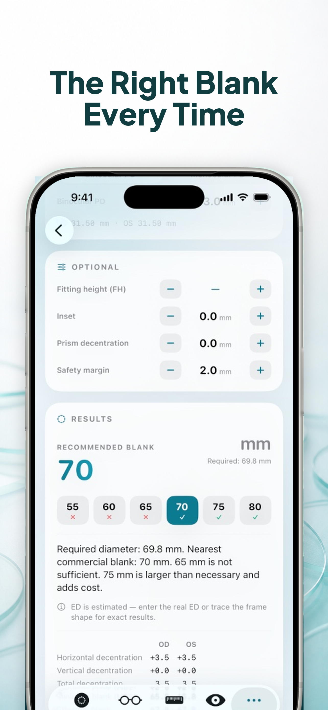 VisioMate Optical Calculator screenshot 7