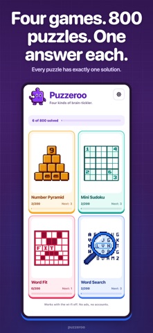 Puzzeroo: Kids Logic Puzzles iPhone screenshot