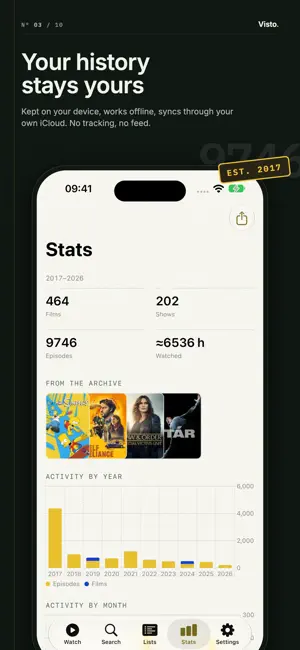 Visto: TV Show & Movie Tracker screenshot 3