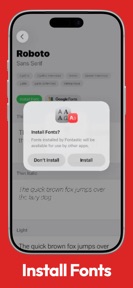 Fontastic - Install Fonts screenshot