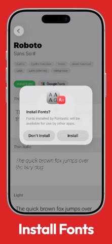 Fontastic - Install Fonts Screenshot 4 of 7
