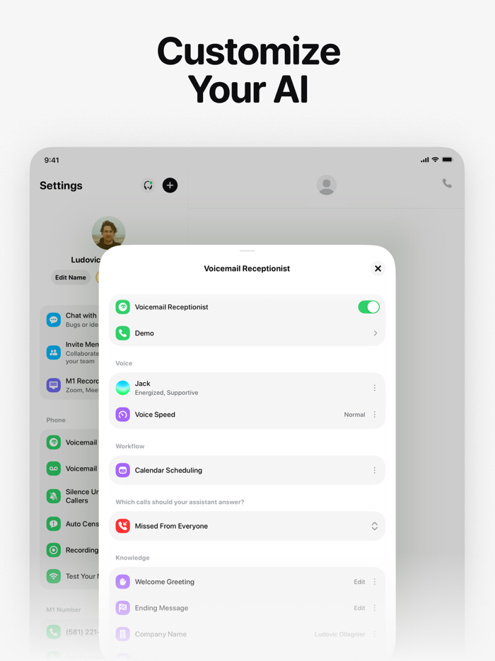 M1 - AI Phone Assistant