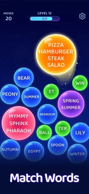 Bouncy Match: Bubble Word screenshot 2