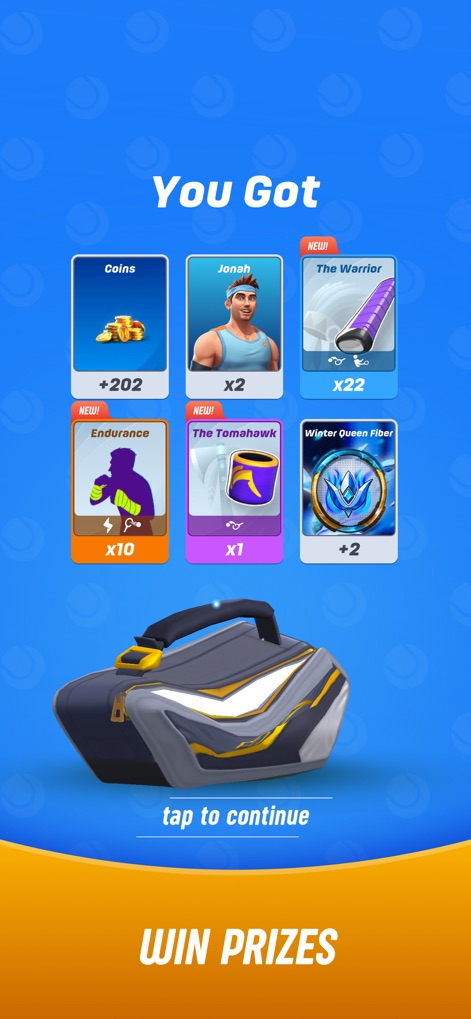 Tennis Clash：Sports Stars Game - Uncover an array of valuable rewards, including new player cards and equipment upgrades, to enhance your game.