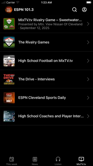ESPN Cleveland 101.3 WCLE screenshot 4