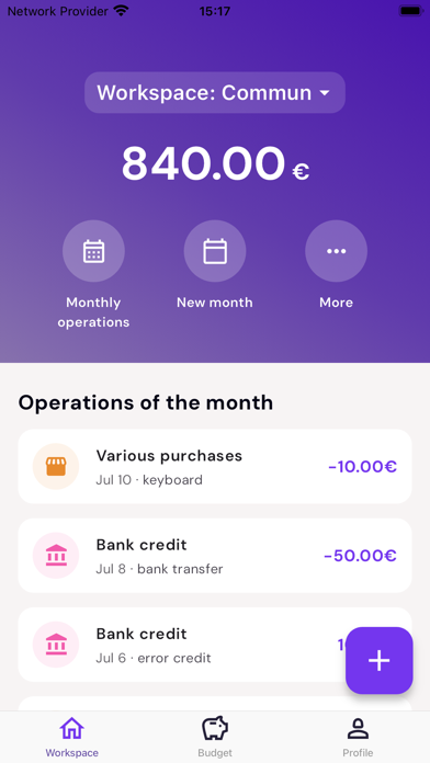 Flooz : Budget management Screenshot