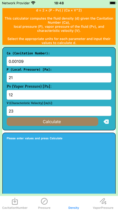 Screenshot #2 pour CavitationNumberMaster