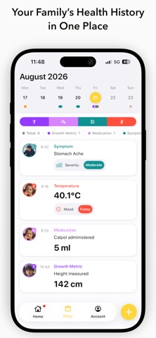 WellBee: Family Health Diary iPhone screenshot