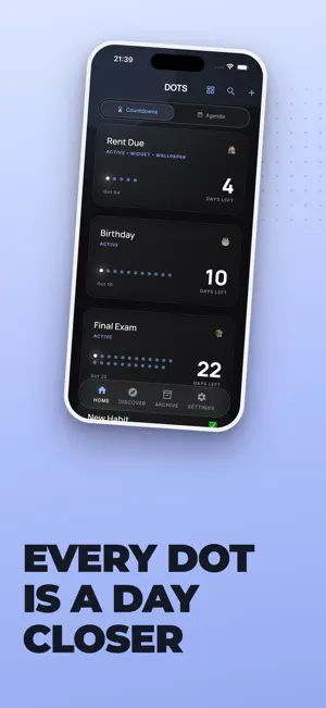 Dots - Lockscreen Countdown screenshot 3
