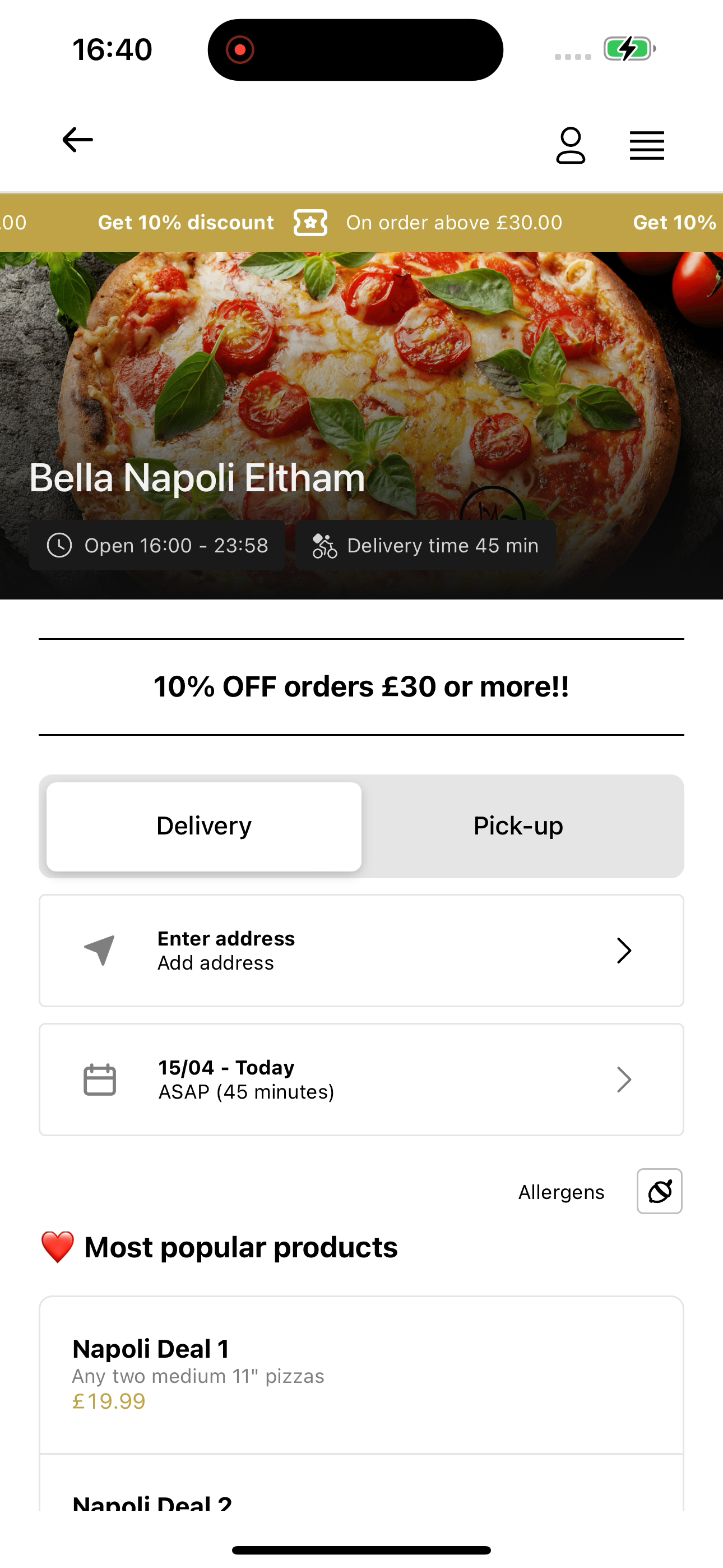 Bella Napoli Welling