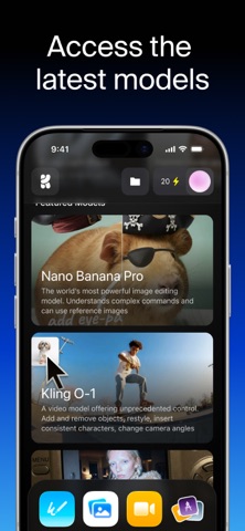 Krea: AI Images and Videos iPhone screenshot