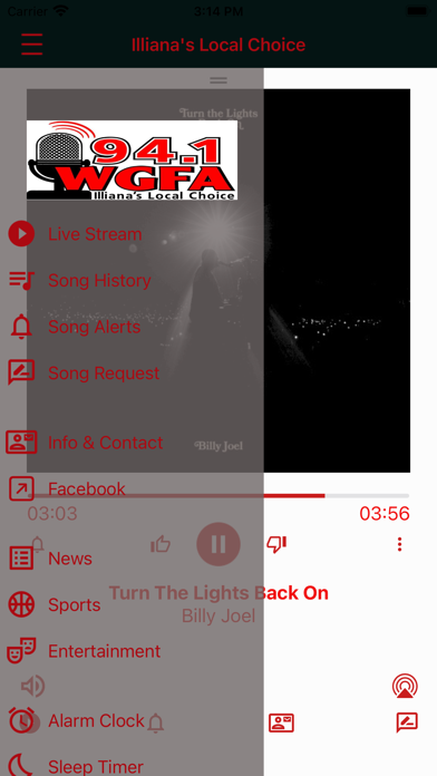 WGFA 94.1 FM Screenshot