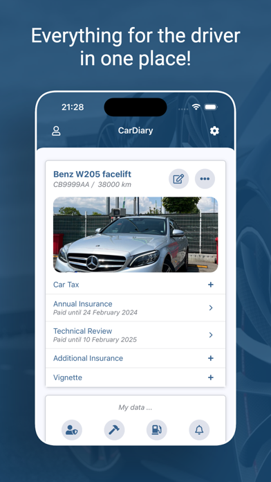 CarDiary - Vehicle log book