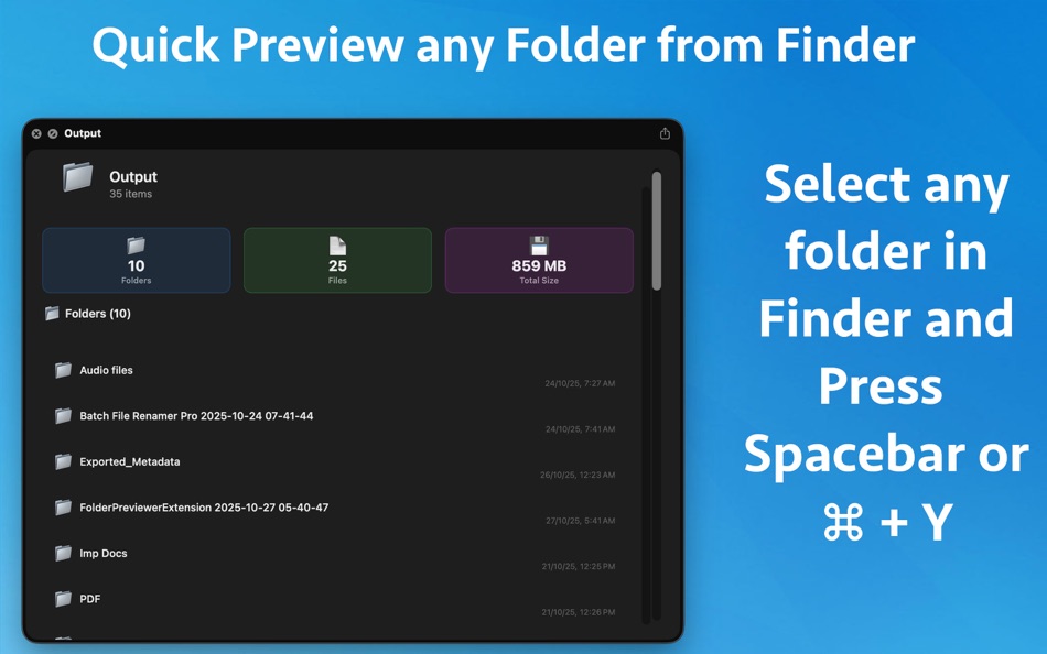 #1. Folder Previewer Pro (macOS) 来自: Nikhil Anshuman