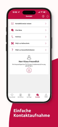 Screenshot von Hallesche4u auf dem iPhone 5