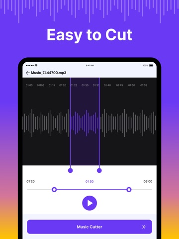 Ringtone Maker : Music Editor iPad screenshot