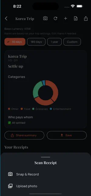 Trip TallyUp screenshot 4