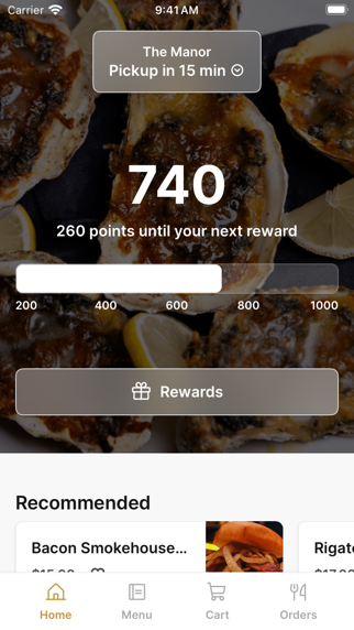 The Manor To Go app screenshot