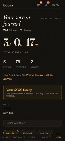 bobin - TV & Movie Tracker Screenshot 5 of 5